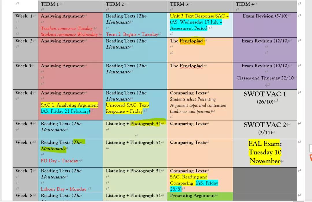 VCE EAL | 给准12年级同学的假期建议